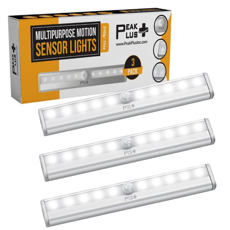 Multipurpose Motion Sensor Light IMG 1 3pck min PEAKPLUS | FLASHLIGHTS | INDOOR MOTION LIGHTS | SOLAR LIGHTS | NIGHT LIGHTS | HEADLAMPS